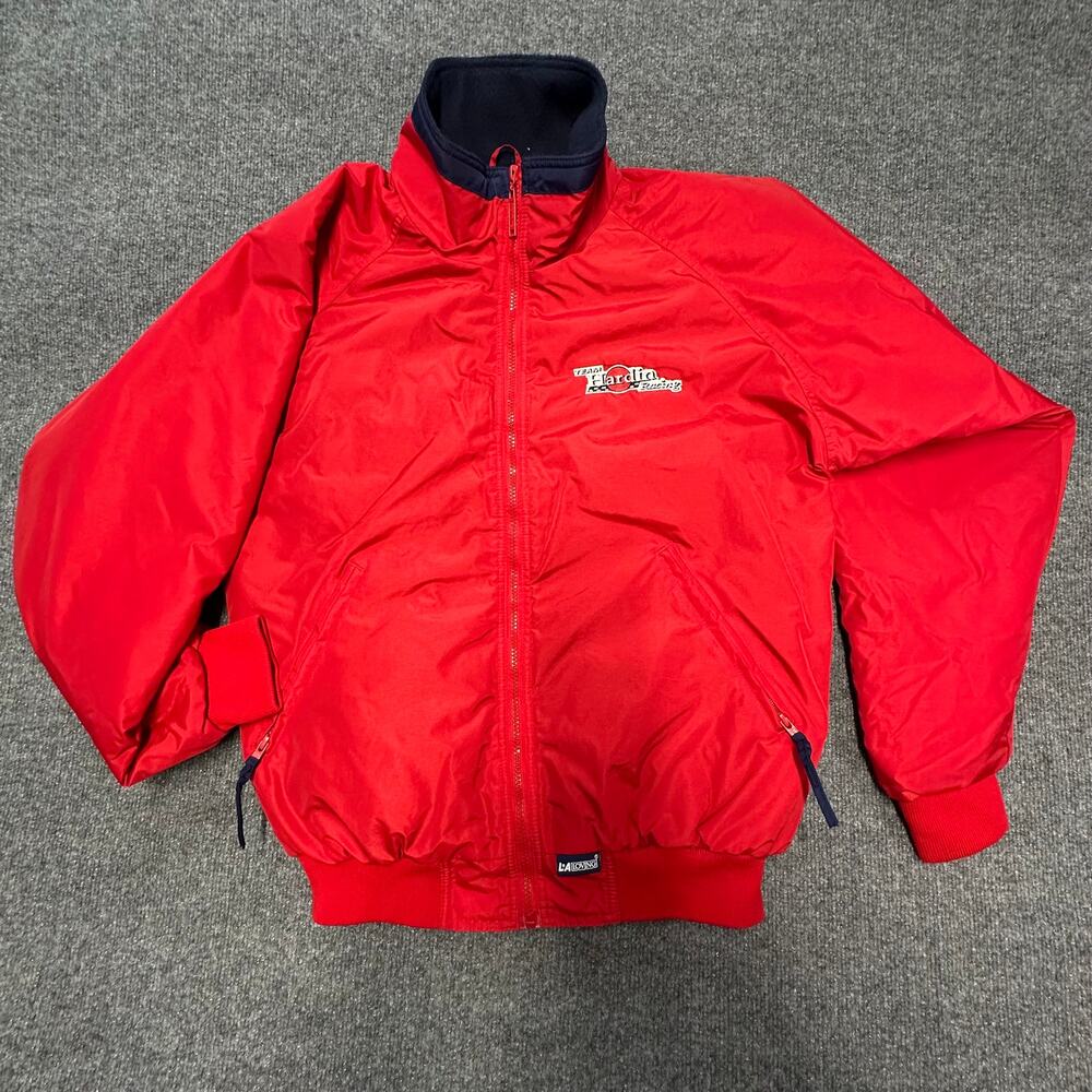 Vtg 90’s Windbreaker Pit Jacket Fleece Lined Boxy Mint 400 Team Hardin Racing S